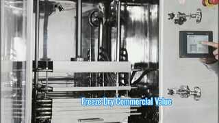 Liofilizzatore industriale con ripiano massimo da 100 kg