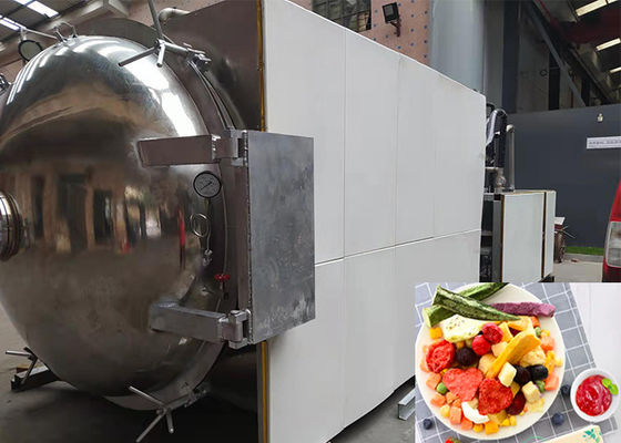 OEM ODM Food Vacuum Freeze Dryer PLC Control 500 kg/ lotto