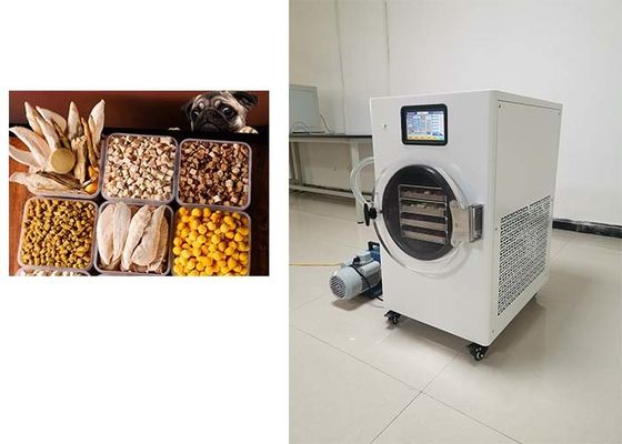 Asciugatrice a congelamento in acciaio inossidabile compatta 1600W 90kg Peso 19~23 ore Ciclo di asciugatura a congelamento