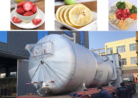 Apparecchiature per essiccazione per congelamento per alimenti industriali multipli 1000 kg 2000 kg