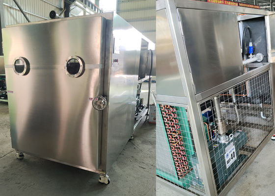 Asciugatrice a vuoto per congelazione alimentare di capacità 200 kg con grado di vuoto ≤ 10 Pa