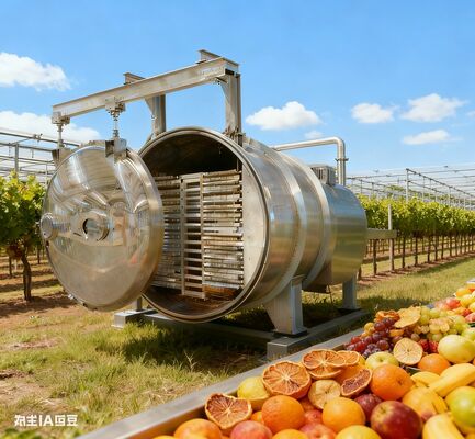 Il nostro freeze dryer di grande capacità garantisce qualità commerciale, elevato rendimento e ritenzione di nutrienti superiore