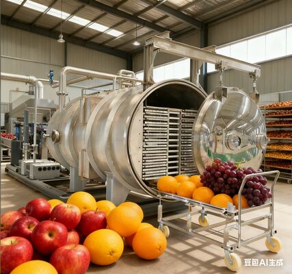 Asciugatrice industriale a congelamento da 200 kg: ad alta capacità, di qualità commerciale per la produzione di alimenti e farmaci in vrac