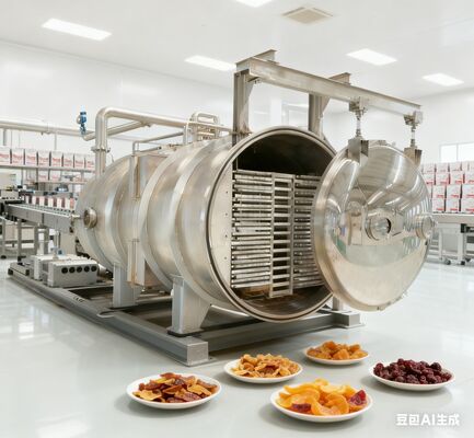 Liofilizzatore per uso industriale da 180 kg con costruzione in acciaio inossidabile e controllo preciso della temperatura per una qualità costante