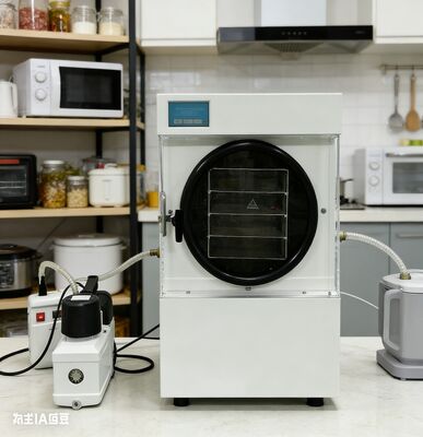 Non solo disidratare  congelare asciutto! Apparecchio piccolo, grandi risultati: mantenere la forma e la consistenza originali del cibo creando uno stoccaggio di emergenza di 25 anni.