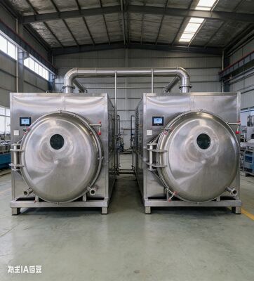 Portate la tecnologia Harvest Right nella vostra cucina commerciale: asciugatrici industriali a congelamento da 100-200 kg che garantiscono il sapore e la nutrizione al massimo per il caffè, i frutti di mare e i pasti pronti.