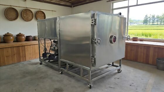 Liofilizzatore Industriale in Acciaio Inossidabile 304 con Sistema di Riscaldamento Elettrico e Unità di Refrigerazione BITZER o Leybold per Risultati Costanti