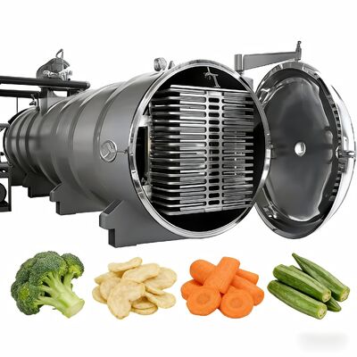 Acqua di raffreddamento Industrial Freeze Dryer Temperatura da meno 50 °C a più 80 °C Prodotto in acciaio inossidabile 304