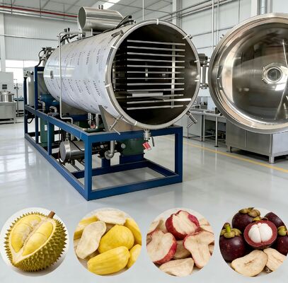 Liofilizzatore Industriale a Raffreddamento ad Acqua con Intervallo di Temperatura da Meno 50 Gradi Celsius a Più 80 Gradi Celsius e Modalità Operativa Completamente Automatica