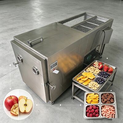 Liofilizzatore industriale con dimensioni camera 12700 2600 3300mm con intervallo di temperatura da meno 50°C a più 80°C e tempo di essiccazione 20-24 ore per la lavorazione