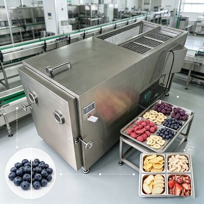 PLC Control System Industrial Freeze Dryer Equipped with Automatic Operation Mode and Vacuum Level Less Than 13Pa Ensuring Freeze Drying (Sistema di controllo PLC per l'industria del freeze) Equipped with Automatic Operation Mode and Vacuum Level Less Than 13Pa
