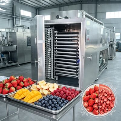Liofilizzatore con unità di refrigerazione Leybold progettato per tempi di essiccazione da 20 a 24 ore, garantendo il processo di rimozione dell'umidità