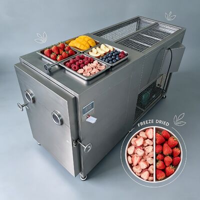 Macchina liofilizzatrice sottovuoto con sistema di controllo PLC 220V380V3PH Ideale per la liofilizzazione di prodotti alimentari e chimici