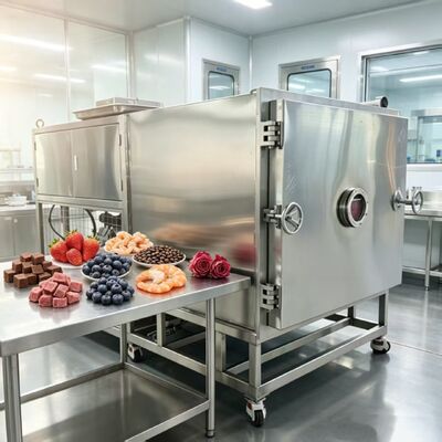 Dimensione complessiva 3800 1700 2000 mm Secatore frigorifero per ortaggi Con capacità di lotto di 100 kg e sistema di raffreddamento ad aria Ideale per la lavorazione delle verdure
