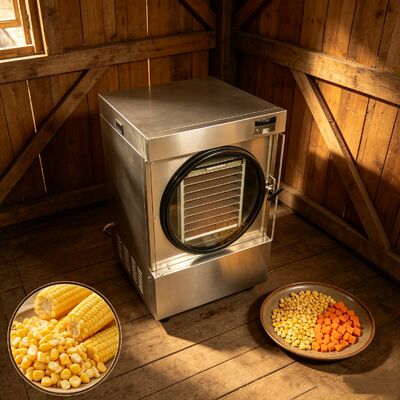 Liofilizzatore domestico con pompa a vuoto Baosi a due stadi Capacità da 20 a 25 kg Realizzato in acciaio inossidabile SUS304 Ideale per la conservazione degli alimenti