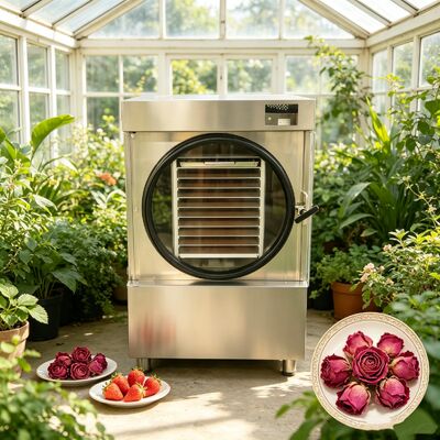 Danfoss Compressor Asciugatrice a congelamento domestica incorporante SUS304 in acciaio inossidabile e pompa a vuoto Baosi a due fasi per l'asciugatura degli alimenti