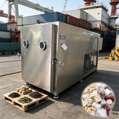 Modalità di funzionamento automatica Secchiatrice a congelamento di ortaggi con vassoi in acciaio inossidabile 304 e sistema di controllo PLC per l'essiccazione delle verdure