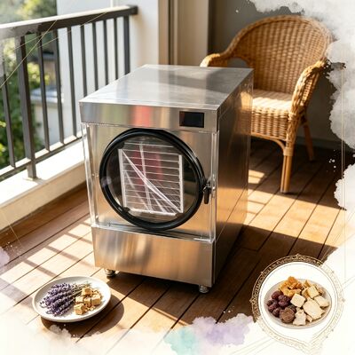 3600W asciugatrice per la casa di congelamento Capacità da 20 a 25kg Dimensioni 1100 1000 1180mm Perfetto per la casa e la piccola produzione alimentare