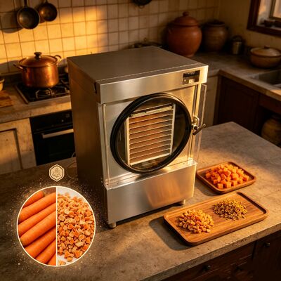 3600W asciugatrice a congelamento domestica Voltaggio di riscaldamento elettrico 220V1PH5060HZ Soluzione di asciugatura a congelamento per frutta, verdura e cibo per animali domestici