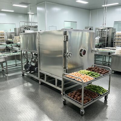Materiale del vassoio in acciaio inossidabile 304 asciugatrice a congelamento per verdure con vassoio 1280 600 30 mm e 13 strati Opzioni personalizzabili
