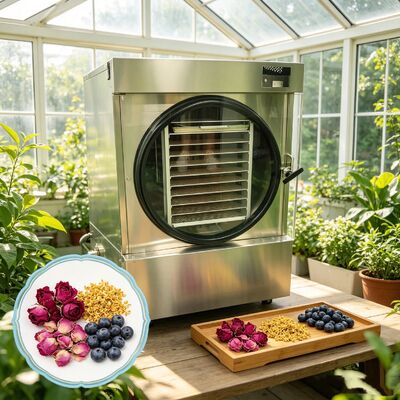 Livello di rumore 50dB Asciugatrice a casa che fornisce un ciclo di asciugatura a congelamento da 24 a 30 ore per disidratare i pasti snack e ingredienti